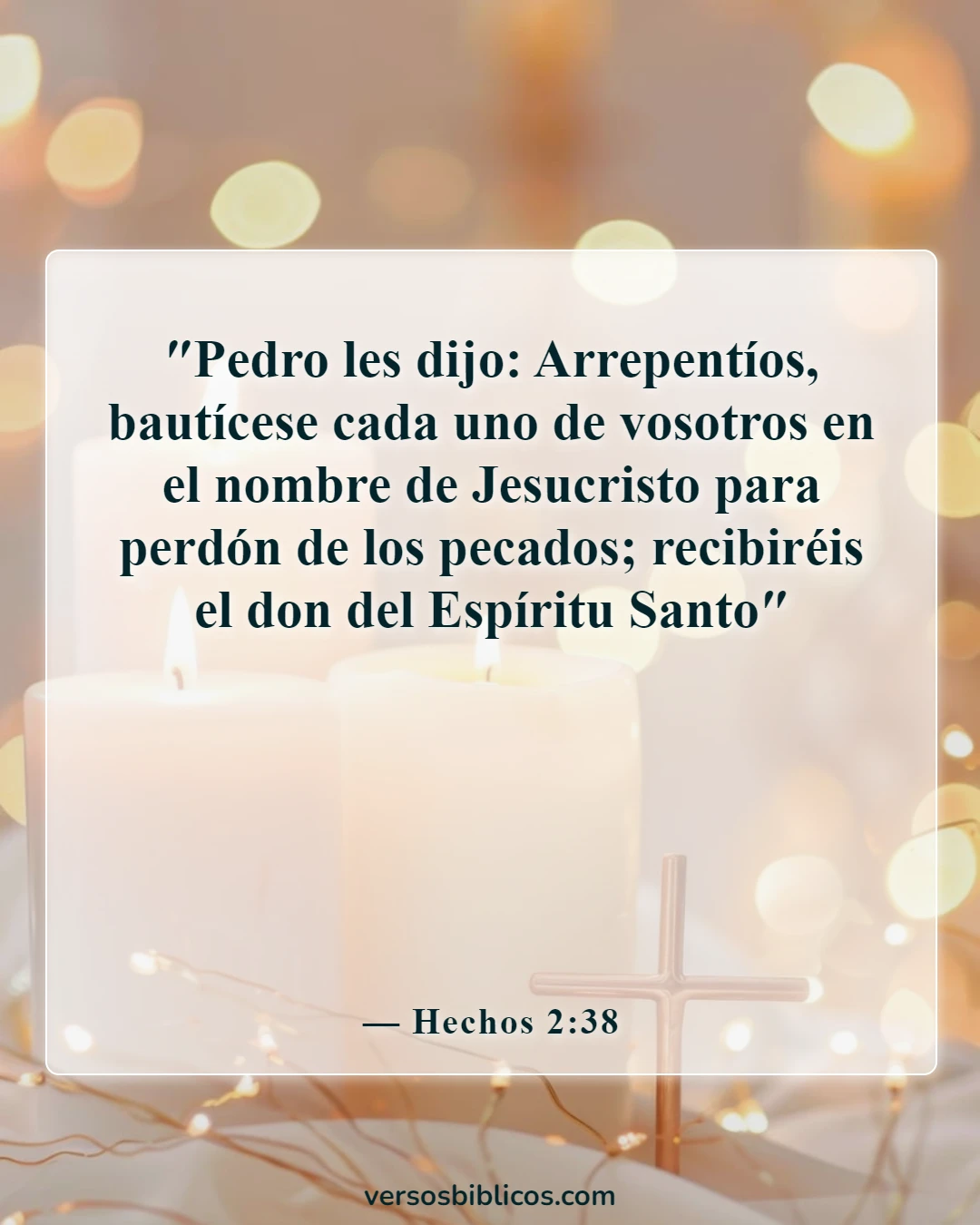 Versículos de la Biblia sobre la salvación solo a través de Cristo (Hechos 2:38)