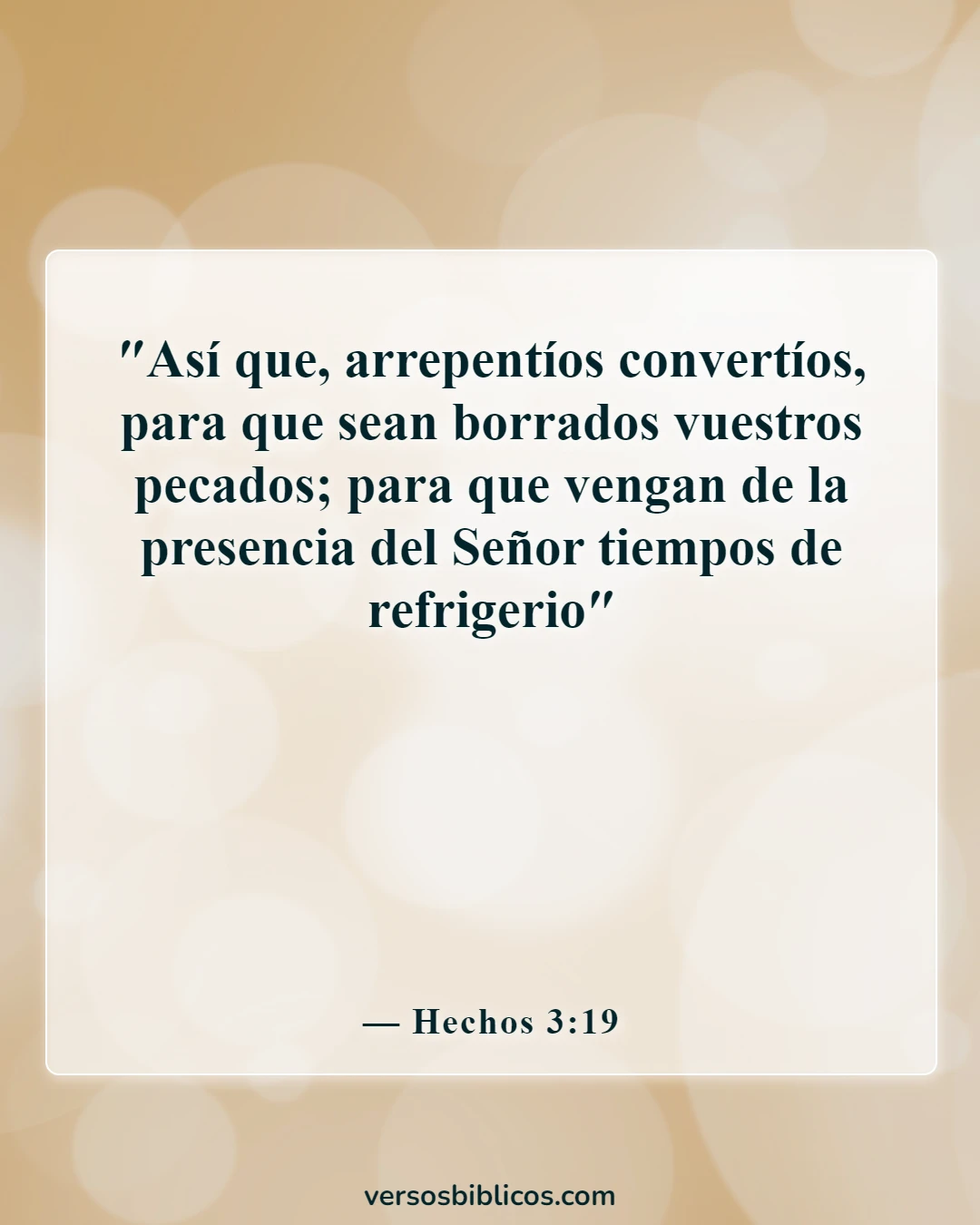 Versículos de la Biblia sobre disculparse con alguien (Hechos 3:19)