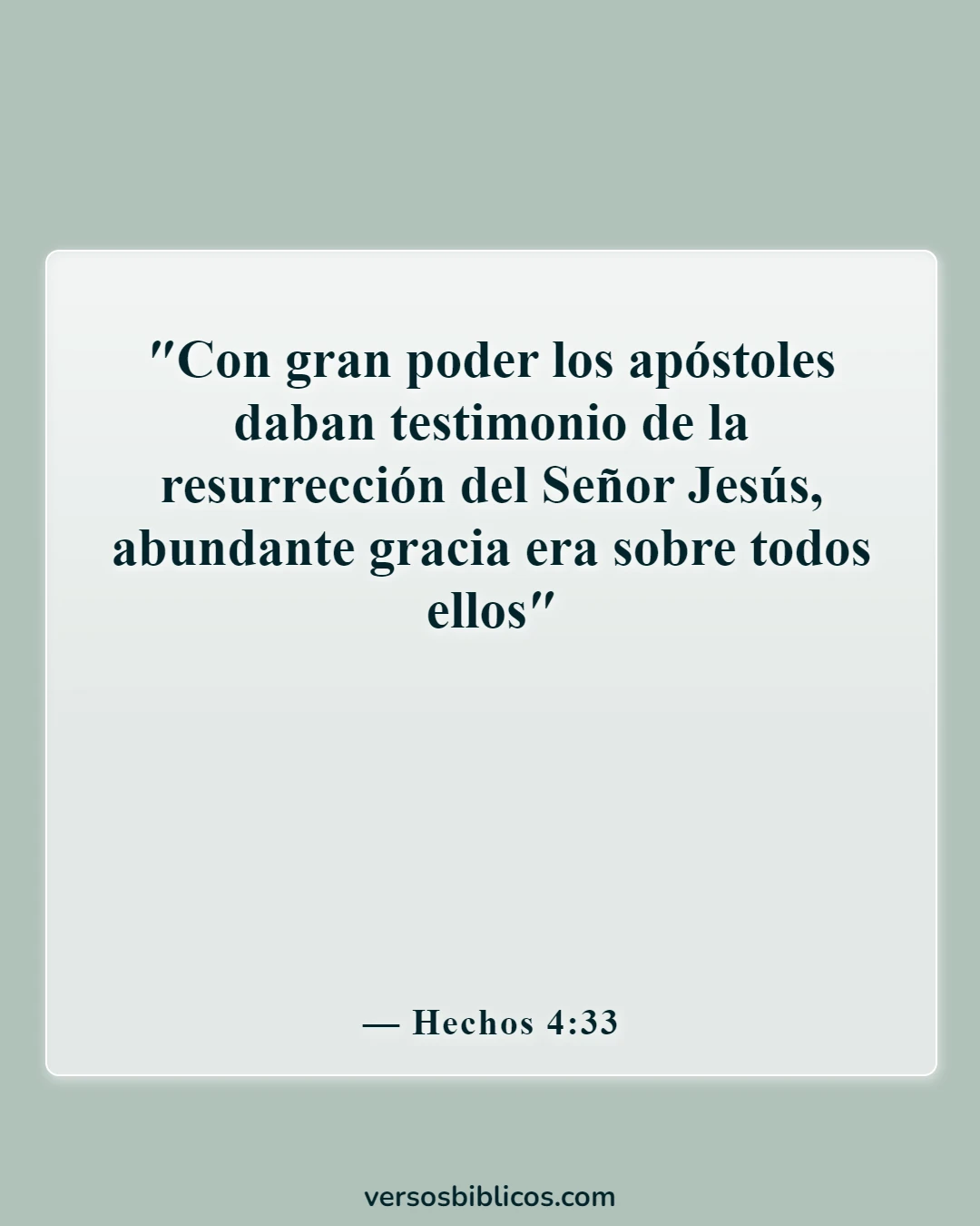 Versículos de la Biblia sobre el testimonio (Hechos 4:33)