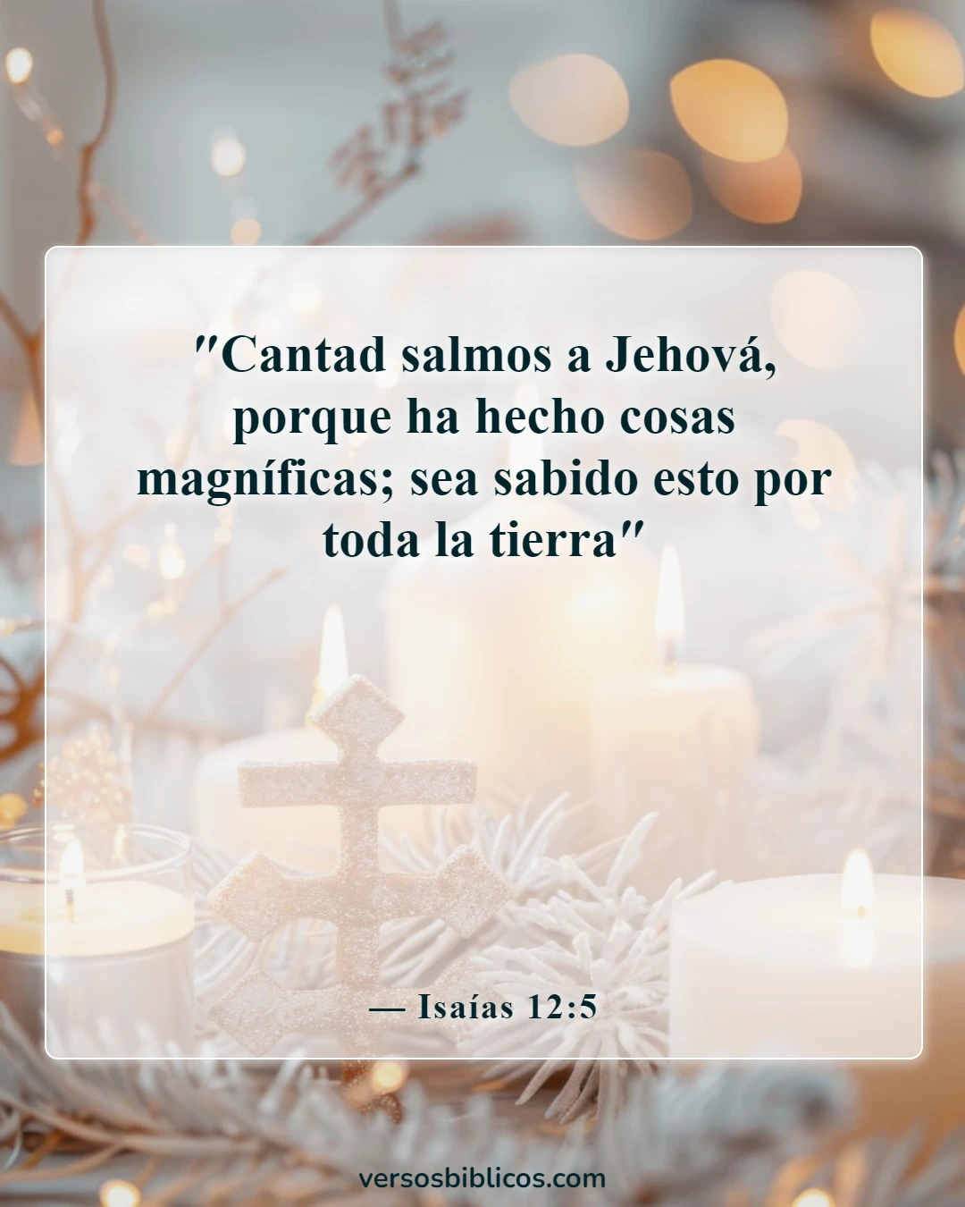 Versículos de la Biblia sobre el canto (Isaías 12:5)
