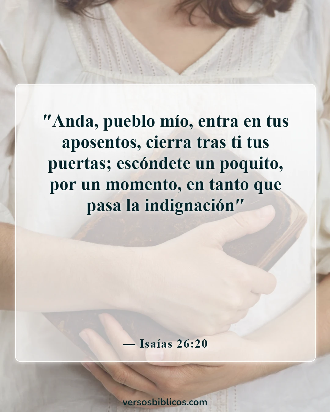 Versículos de la Biblia sobre el rapto (Isaías 26:20)