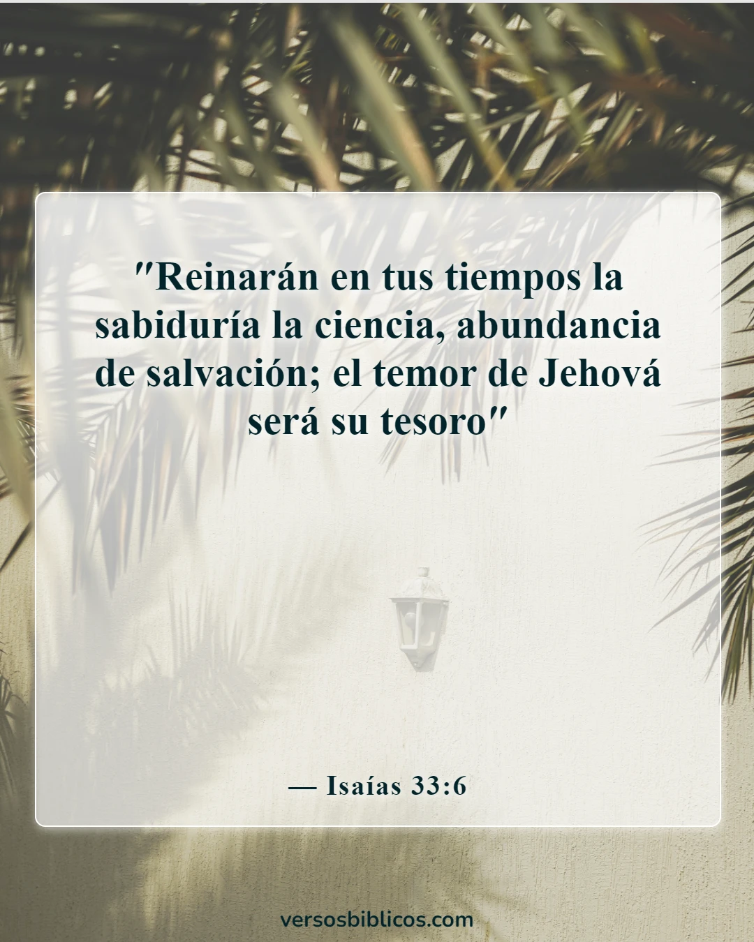 Versículos de la Biblia sobre las anclas (Isaías 33:6)
