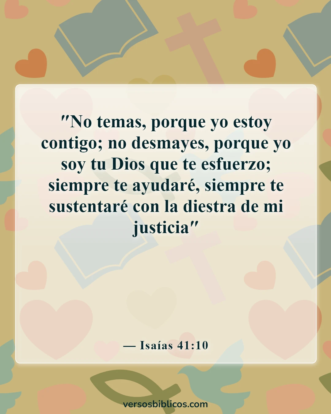 Versículos de la Biblia sobre la soledad (Isaías 41:10)