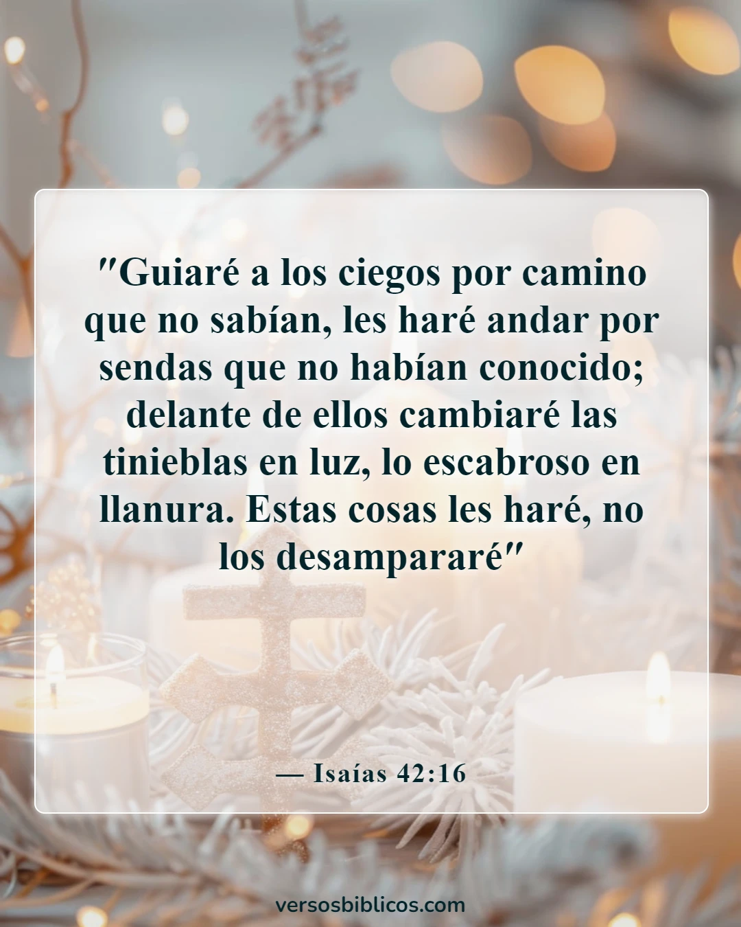 Versículos de la Biblia sobre cómo encontrar tu propósito (Isaías 42:16)