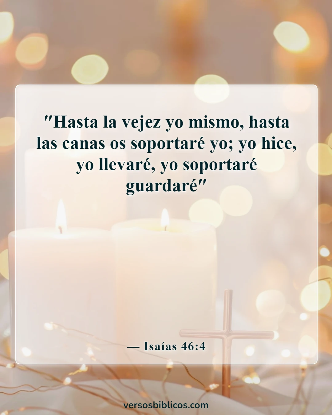 Versículos de la Biblia sobre la jubilación (Isaías 46:4)