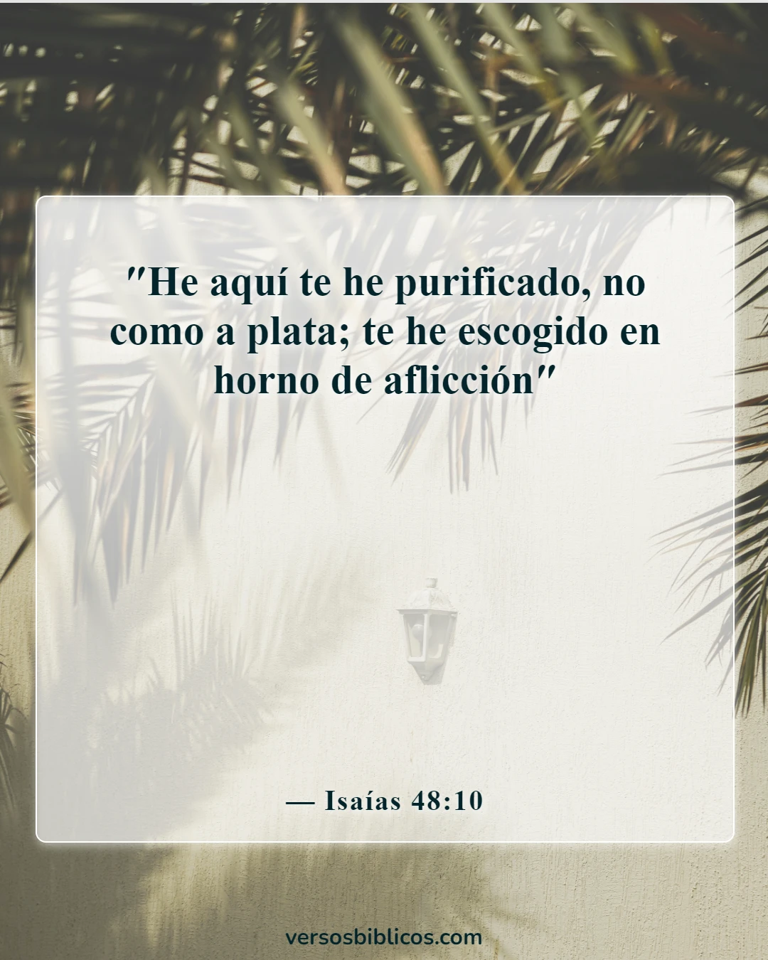 Versículos de la Biblia sobre la destrucción de la tierra con fuego (Isaías 48:10)