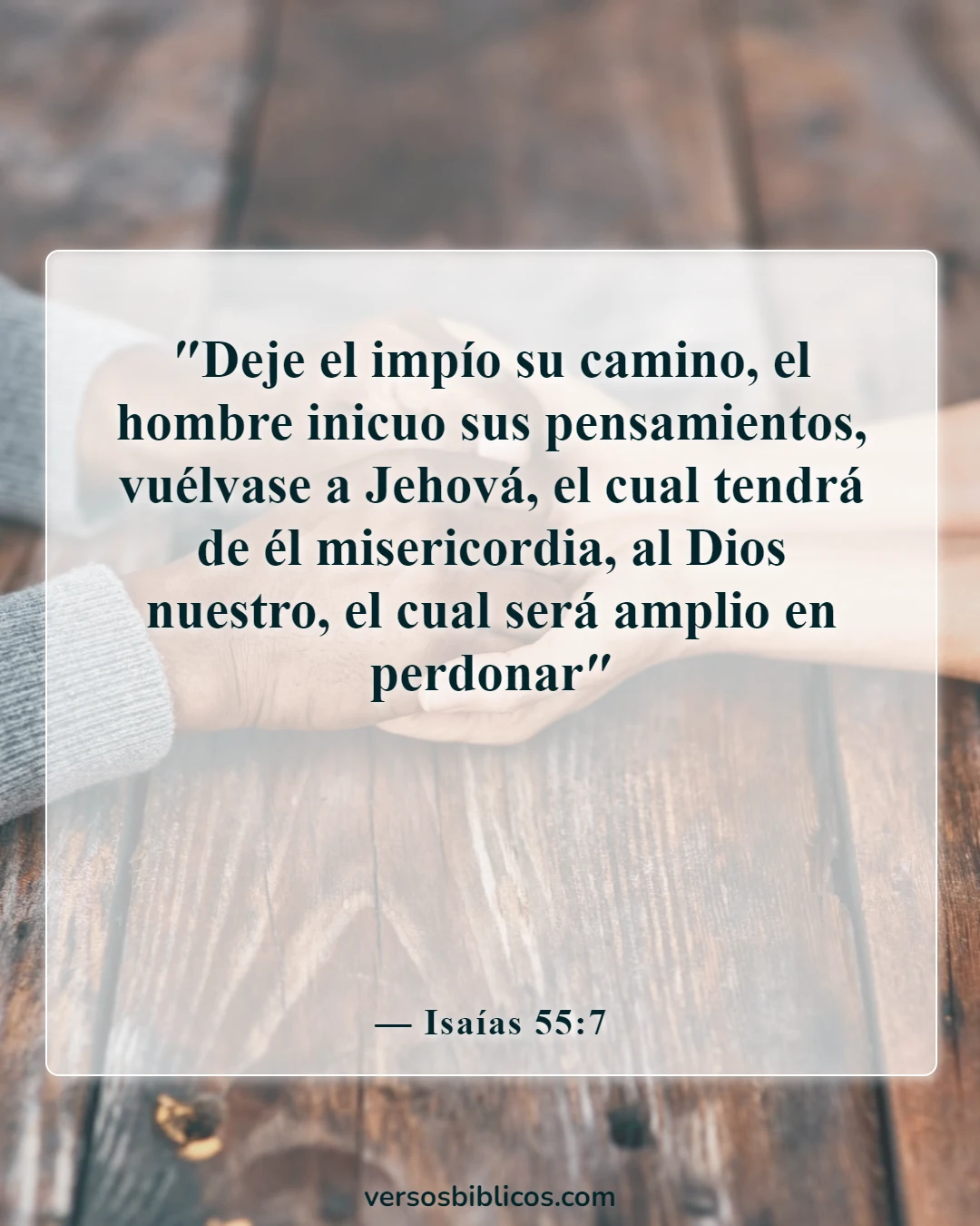 Versículos de la Biblia sobre el tonto (Isaías 55:7)