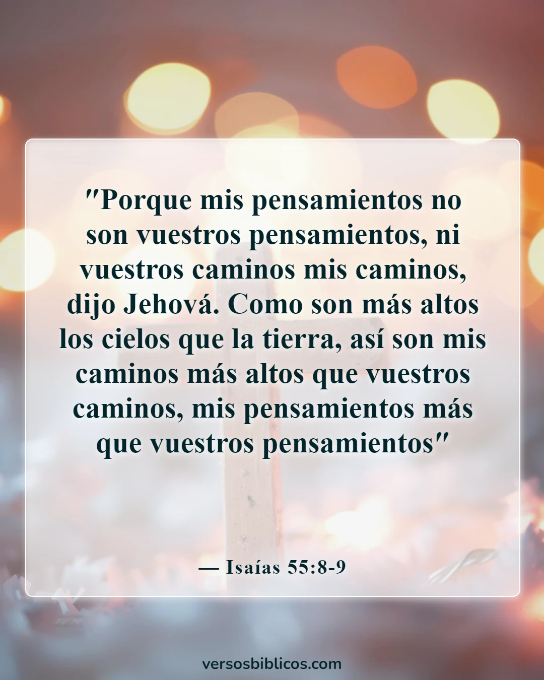 Versículos de la Biblia sobre el cínico (Isaías 55:8-9)