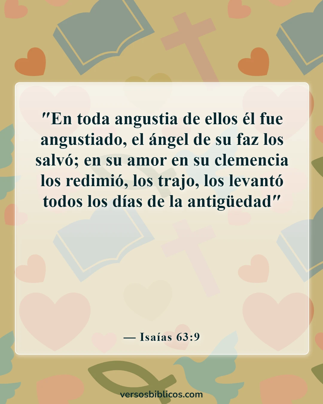 Versículos de la Biblia sobre la redención (Isaías 63:9)