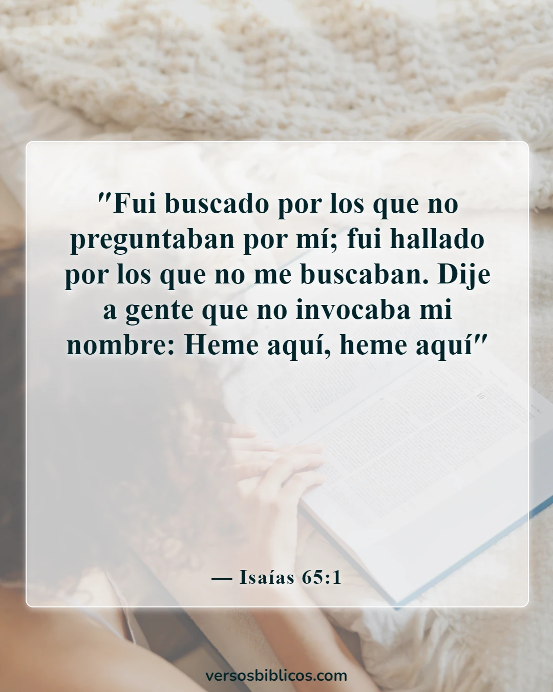 Versículos de la Biblia sobre el amor de Dios por los incrédulos (Isaías 65:1)