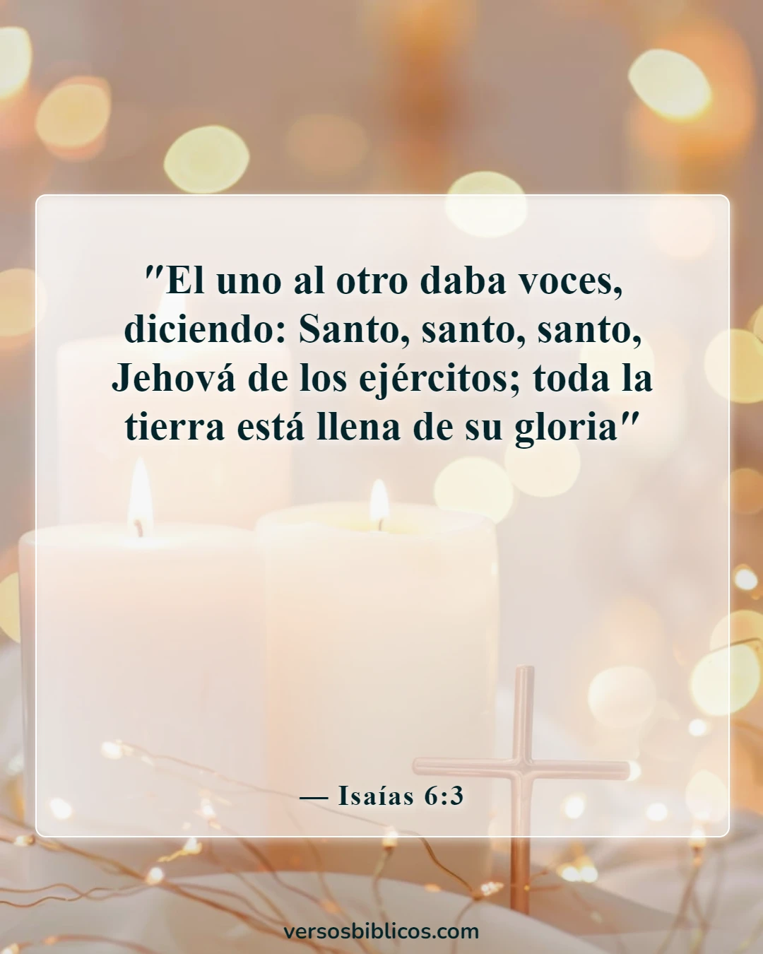 Versículos de la Biblia sobre los ángeles se regocijan en el cielo (Isaías 6:3)