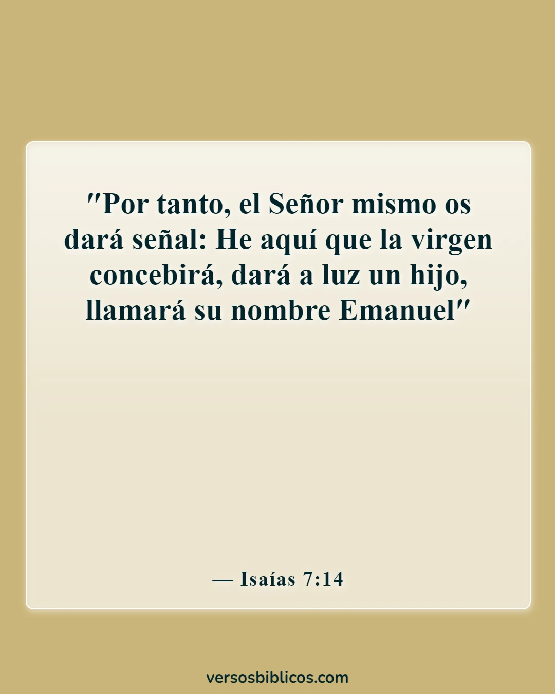 Versículos de la Biblia sobre Jesús (Isaías 7:14)
