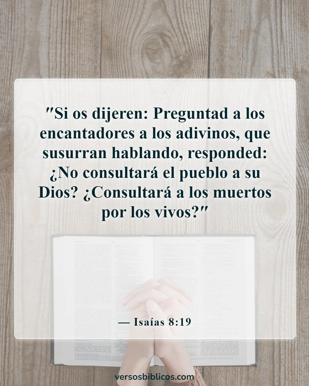 Versículos de la Biblia sobre la magia (Isaías 8:19)