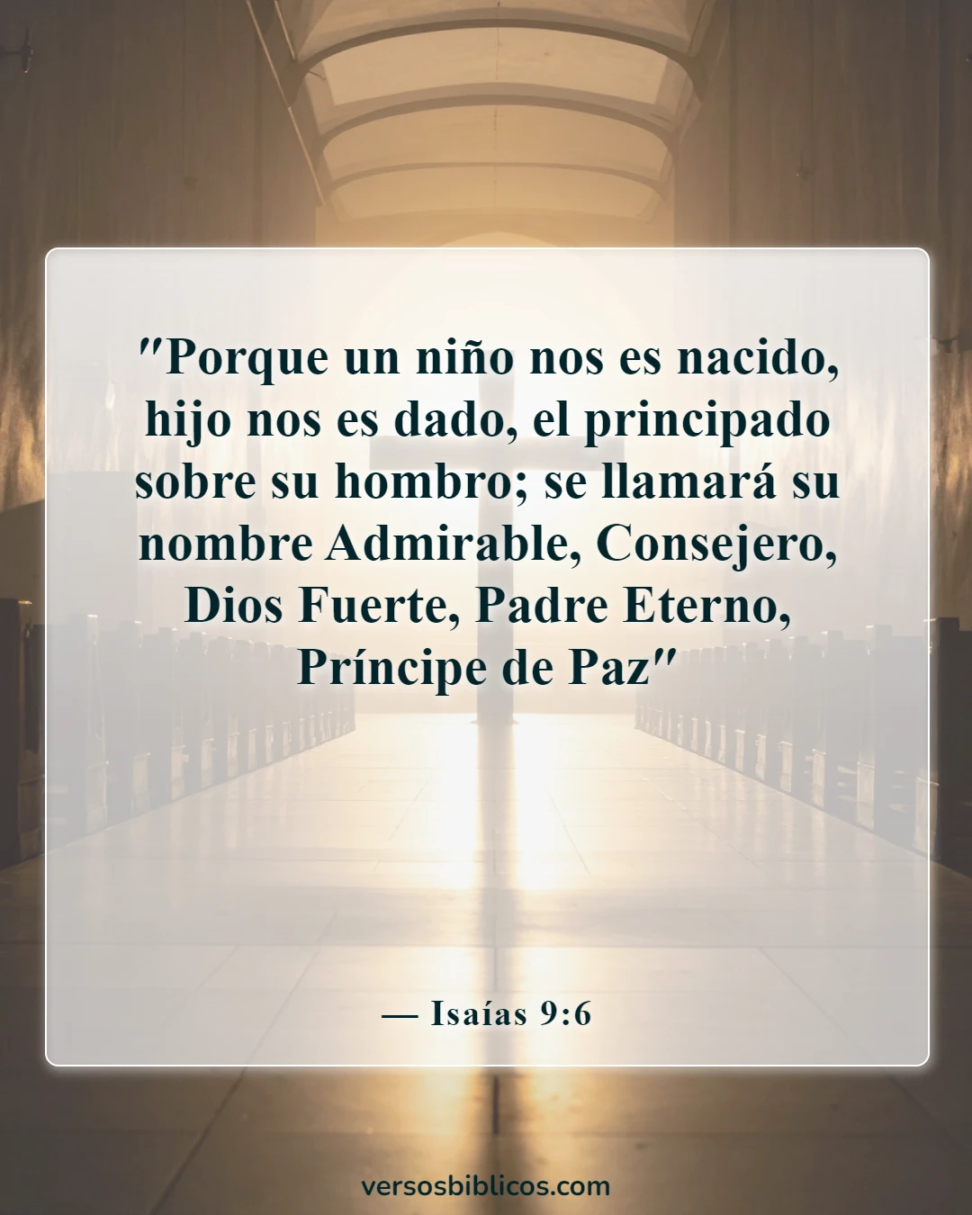 Versículos de la Biblia sobre la paz en la presencia de Dios (Isaías 9:6)