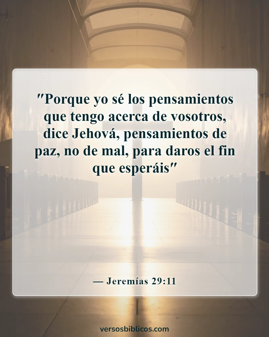 Versículos de la Biblia sobre vivir la vida con propósito (Jeremías 29:11)
