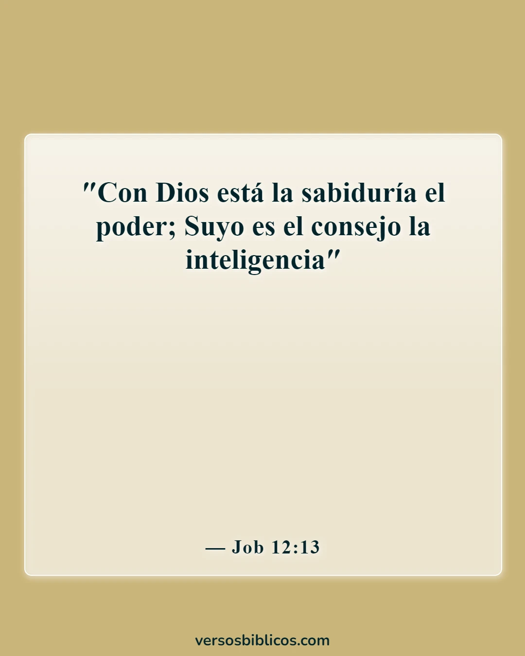 Versículos de la Biblia sobre Todo sucede por una razón (Job 12:13)