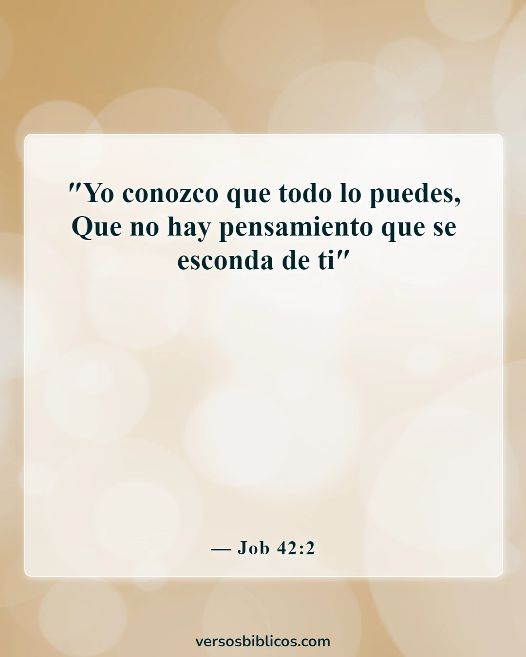 Versículos de la Biblia que prueban que la predestinación es incorrecta (Job 42:2)