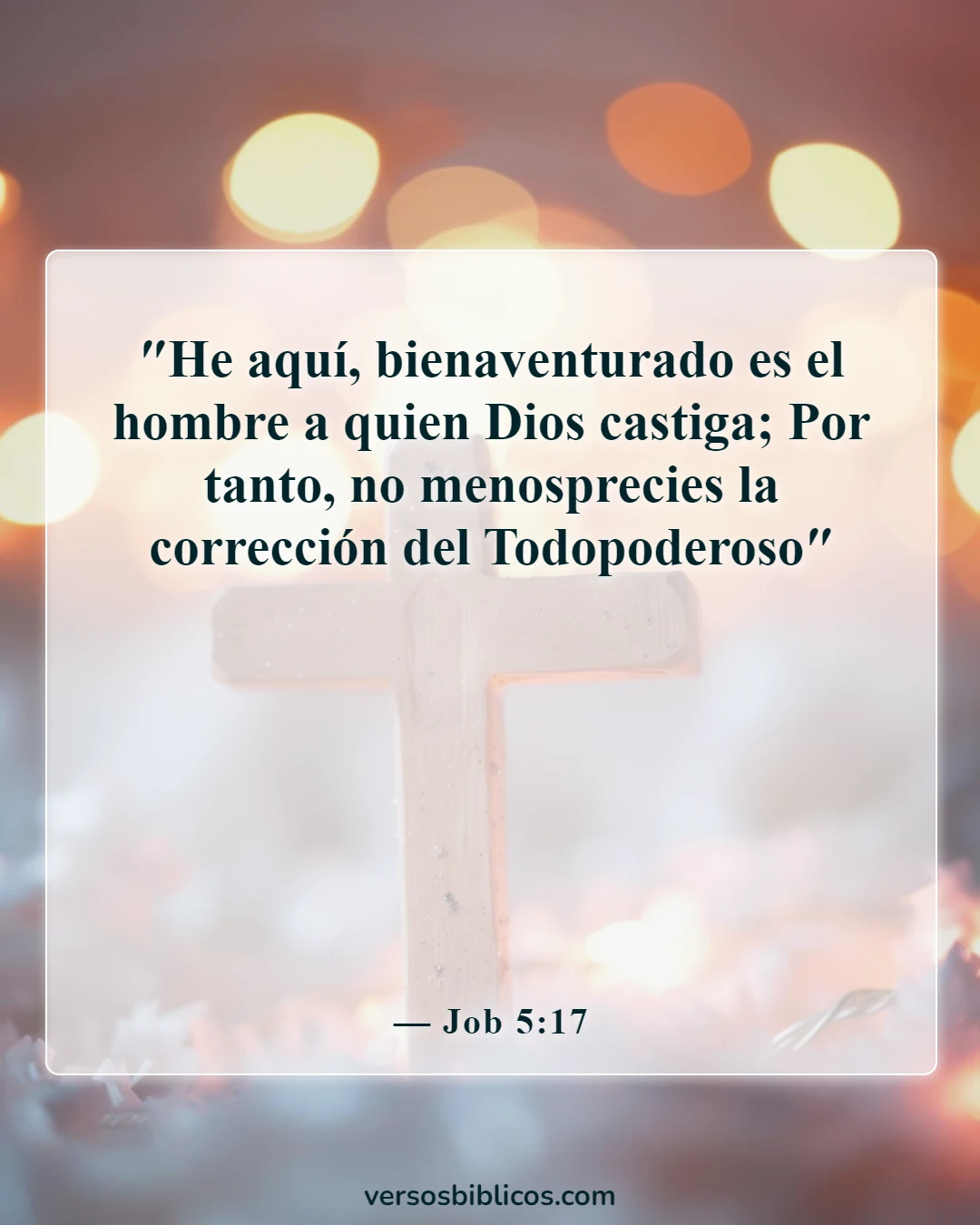 Versículos de la Biblia sobre el castigo (Job 5:17)