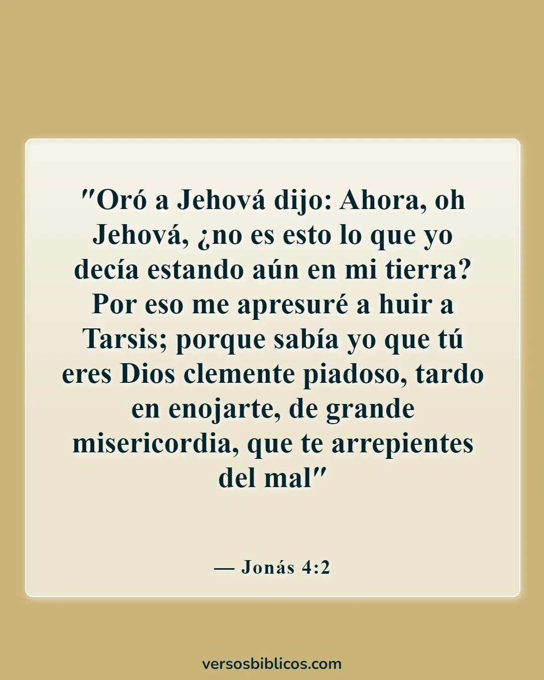 Versículos de la Biblia sobre la compasión (Jonás 4:2)