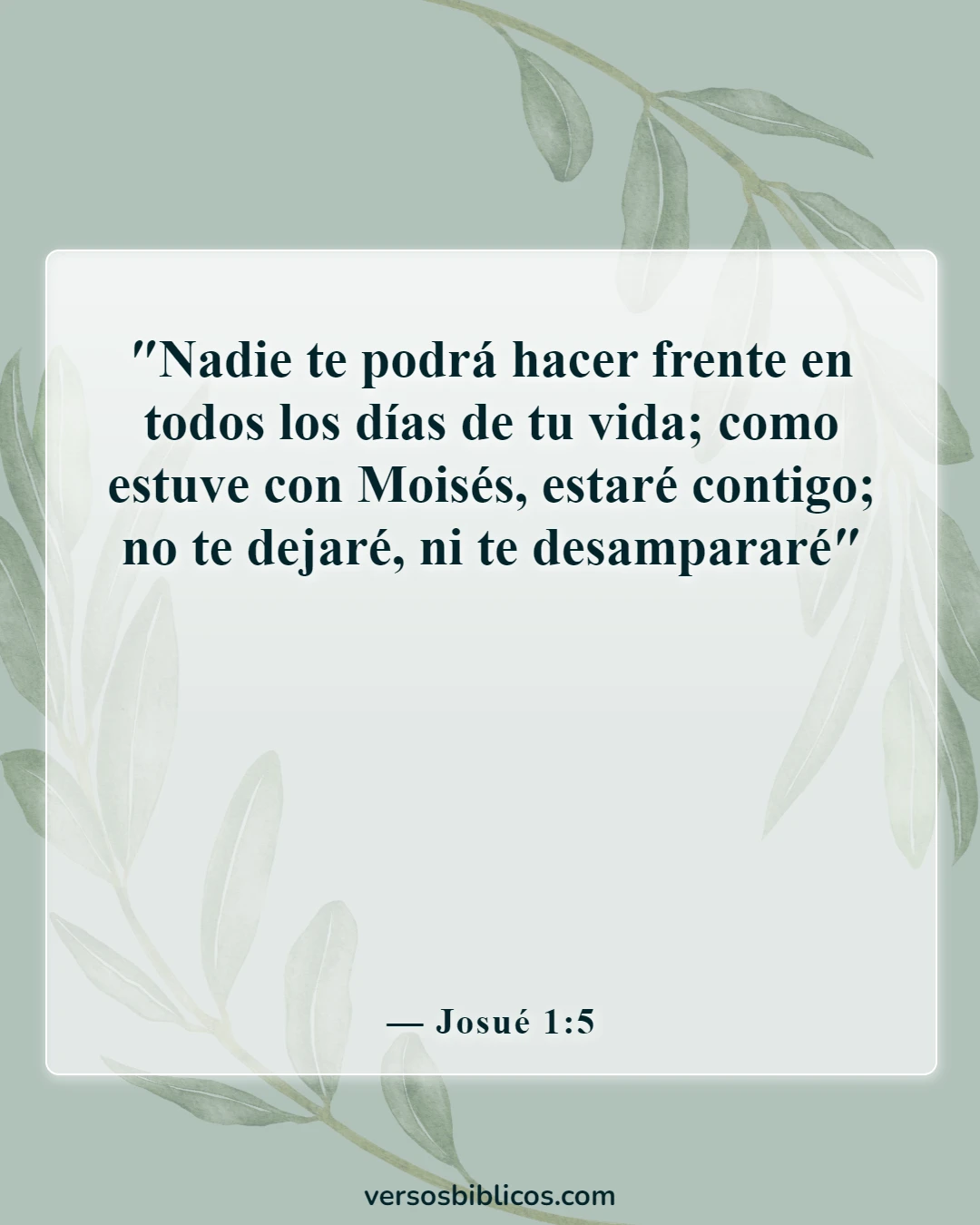 Versículos de la Biblia sobre nuevas etapas en la vida (Josué 1:5)