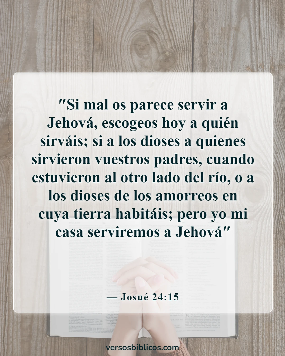 Versículos de la Biblia sobre la enseñanza a los niños (Josué 24:15)