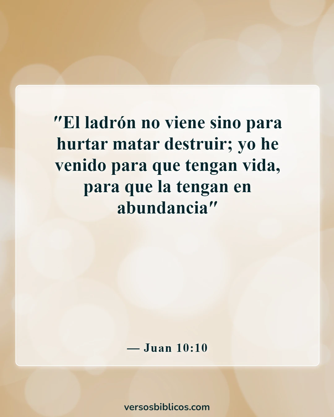 Versículos de la Biblia sobre la esperanza (Juan 10:10)