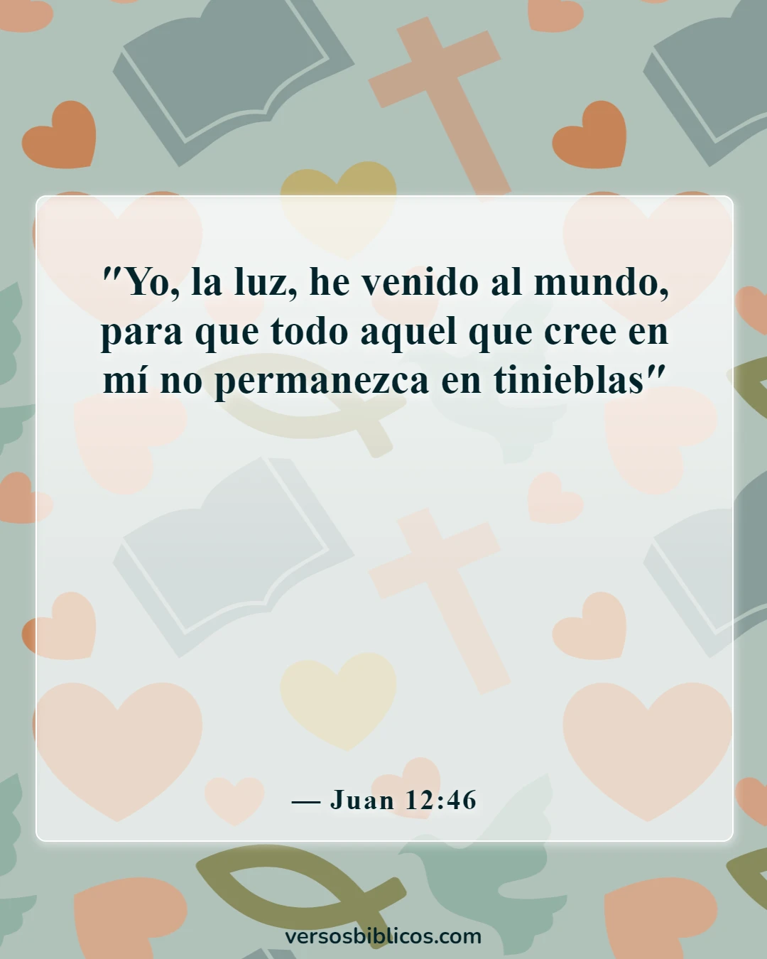 Versículos de la Biblia sobre Jesús siendo la luz (Juan 12:46)