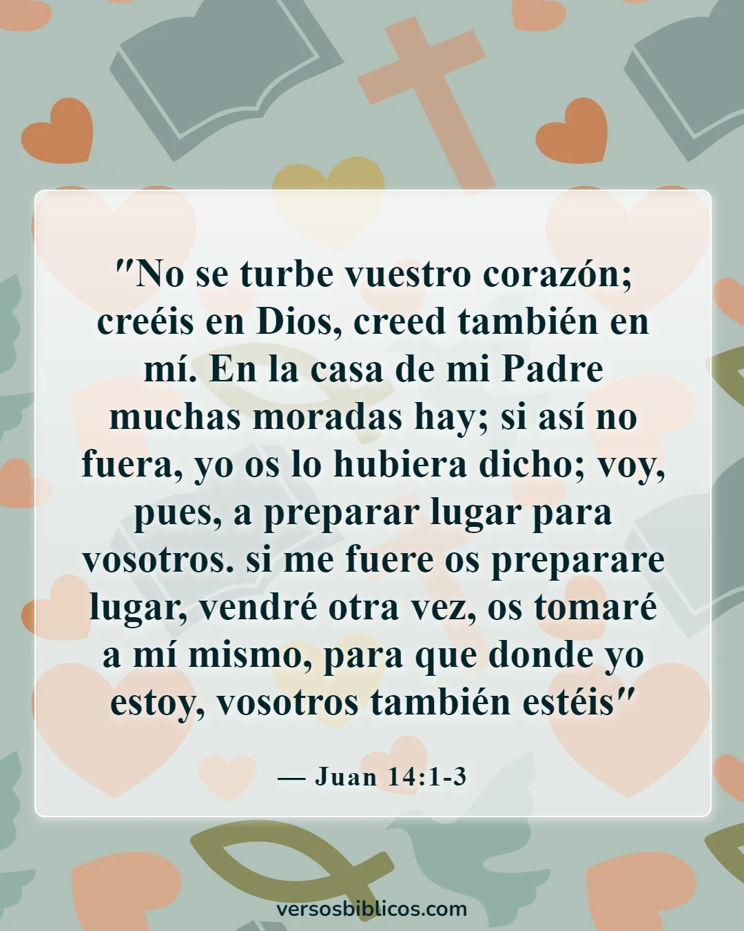 Versículos de la Biblia sobre el duelo por la pérdida de un ser querido (Juan 14:1-3)