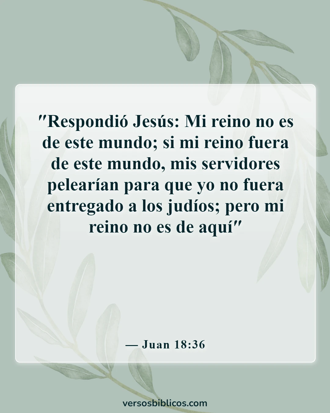 Versículos de la Biblia sobre el patriotismo (Juan 18:36)