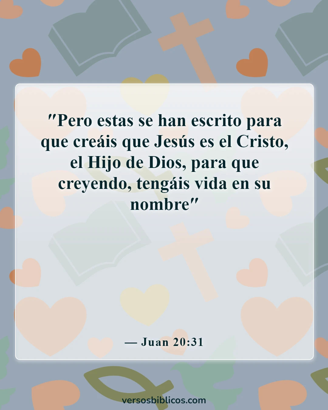 Versículos de la Biblia sobre el verdadero cristiano (Juan 20:31)
