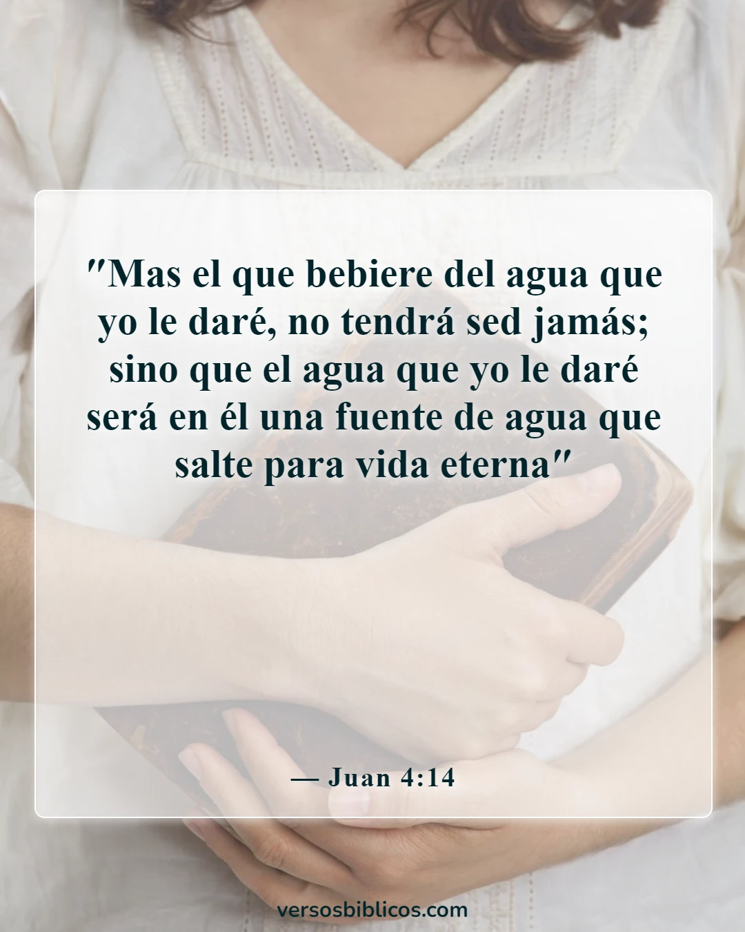 Versículos de la Biblia sobre alimento para el alma (Juan 4:14)