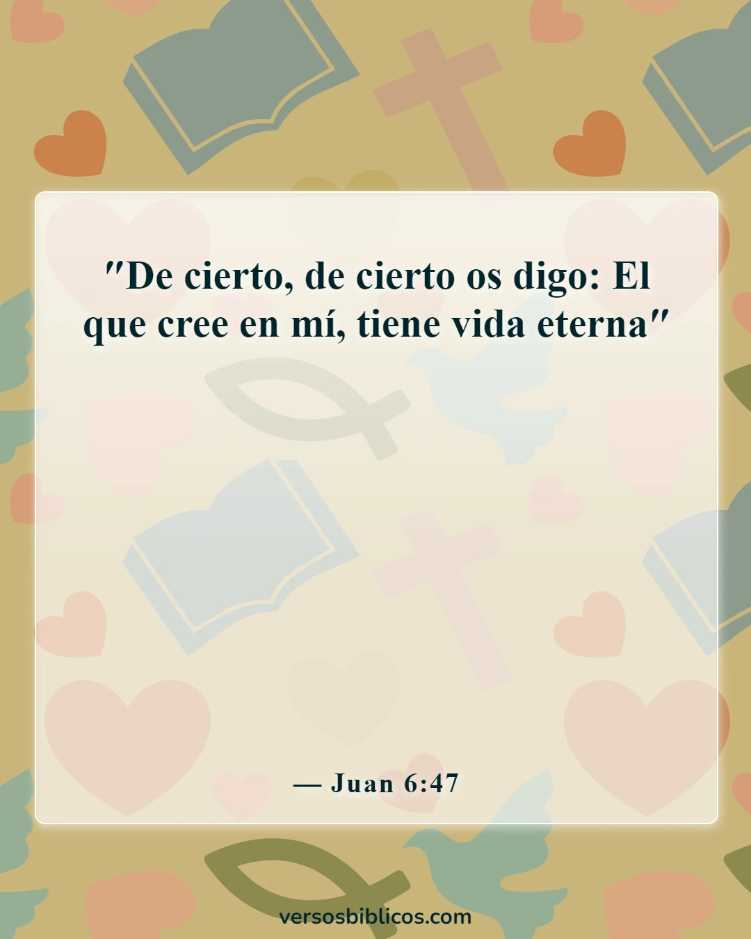 Versículos de la Biblia sobre el plan de salvación de Dios (Juan 6:47)