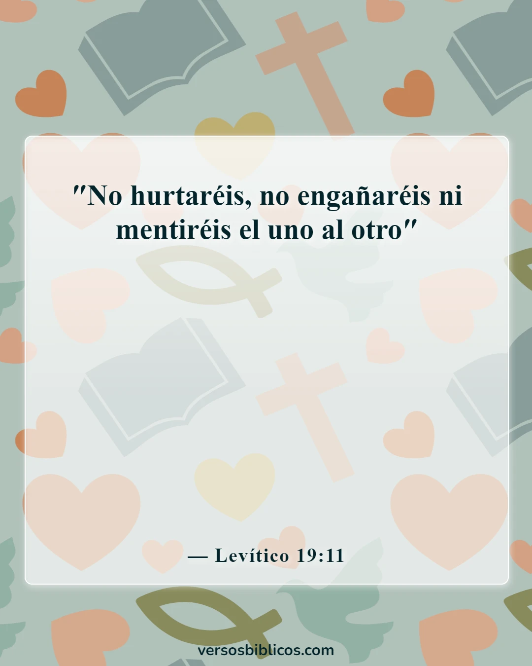 Versículos de la Biblia sobre el respeto (Levítico 19:11)