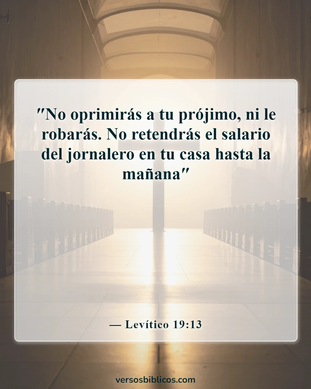 Versículos de la Biblia sobre el robo (Levítico 19:13)