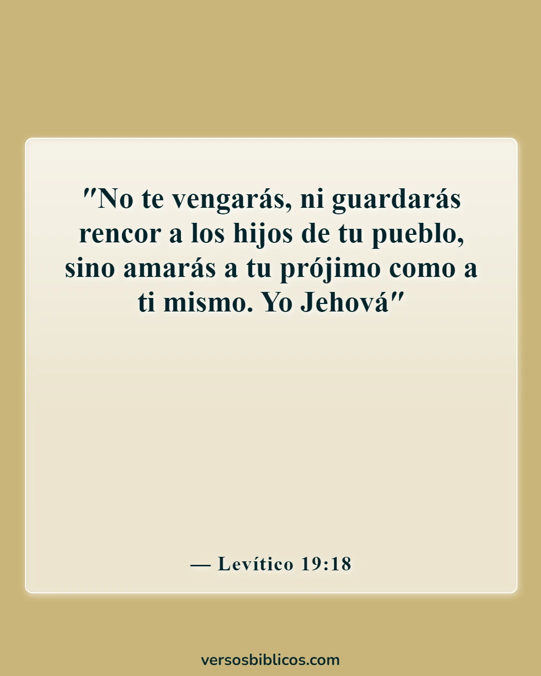 Versículos de la Biblia sobre el compromiso mutuo (Levítico 19:18)
