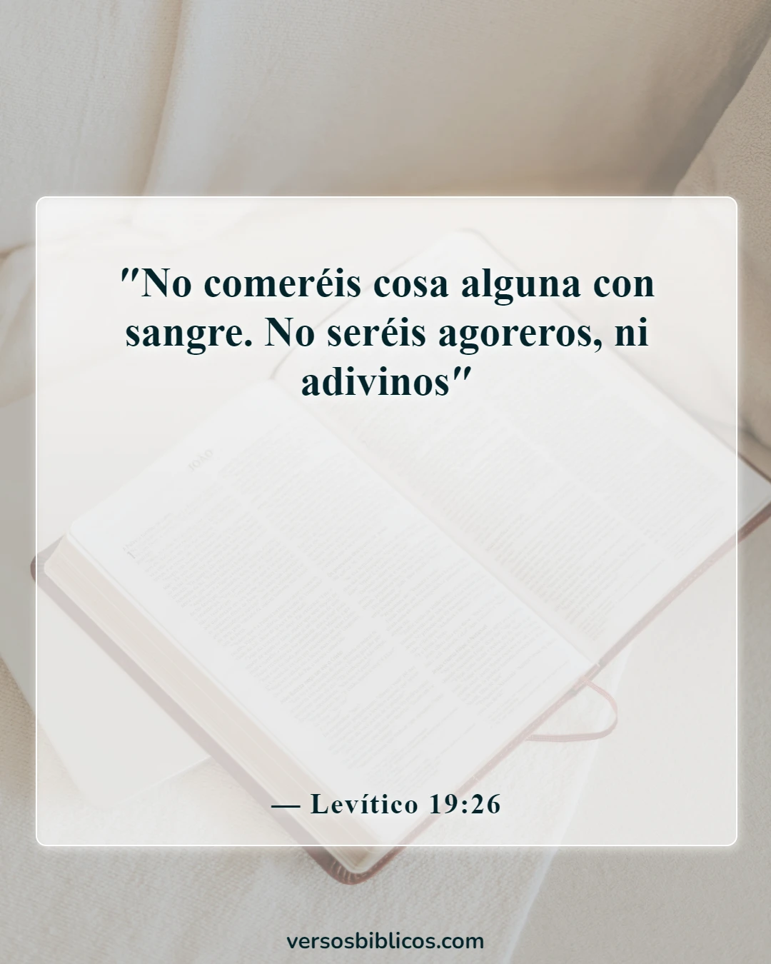 Versículos de la Biblia sobre la magia (Levítico 19:26)