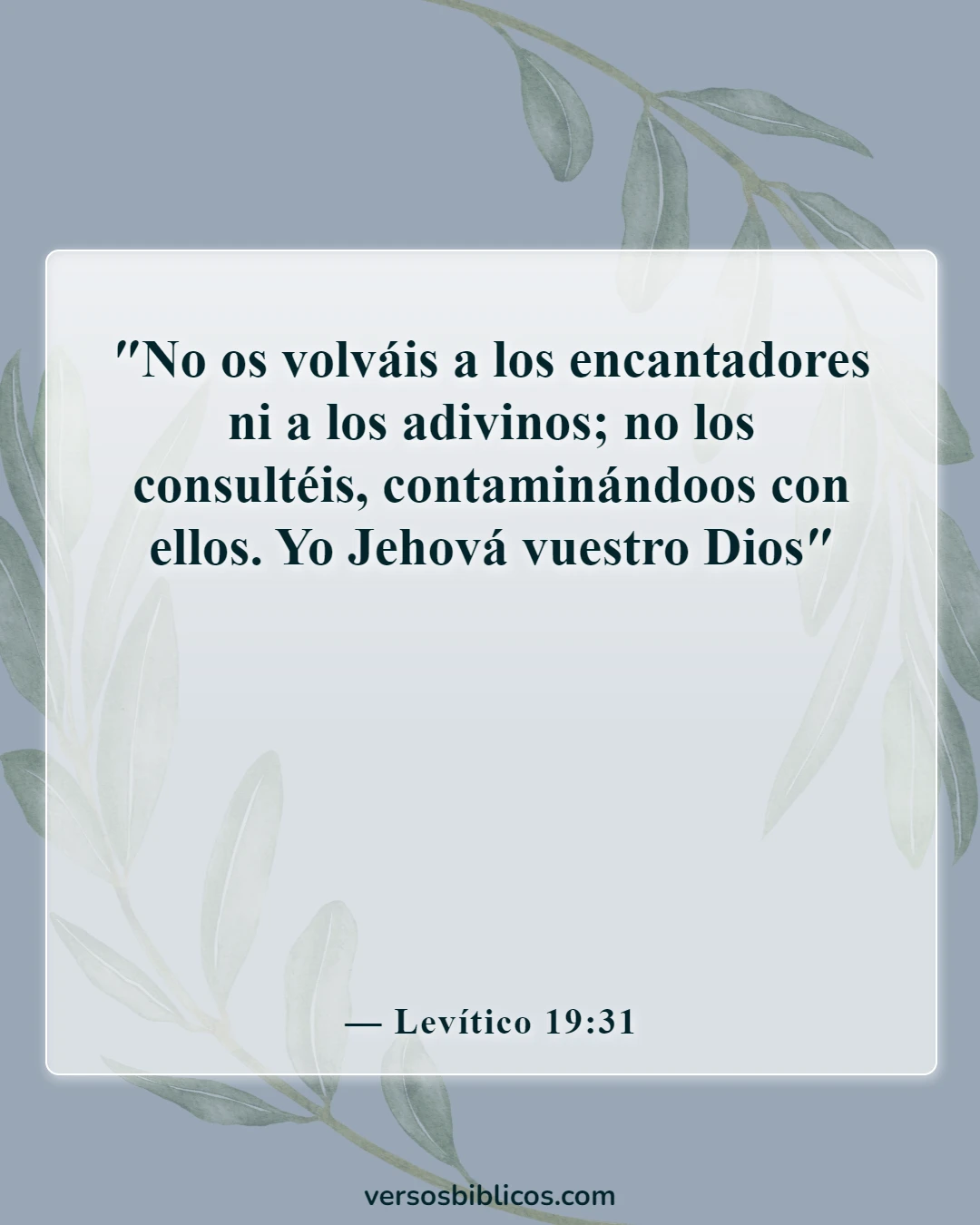 Versículos de la Biblia sobre la magia (Levítico 19:31)