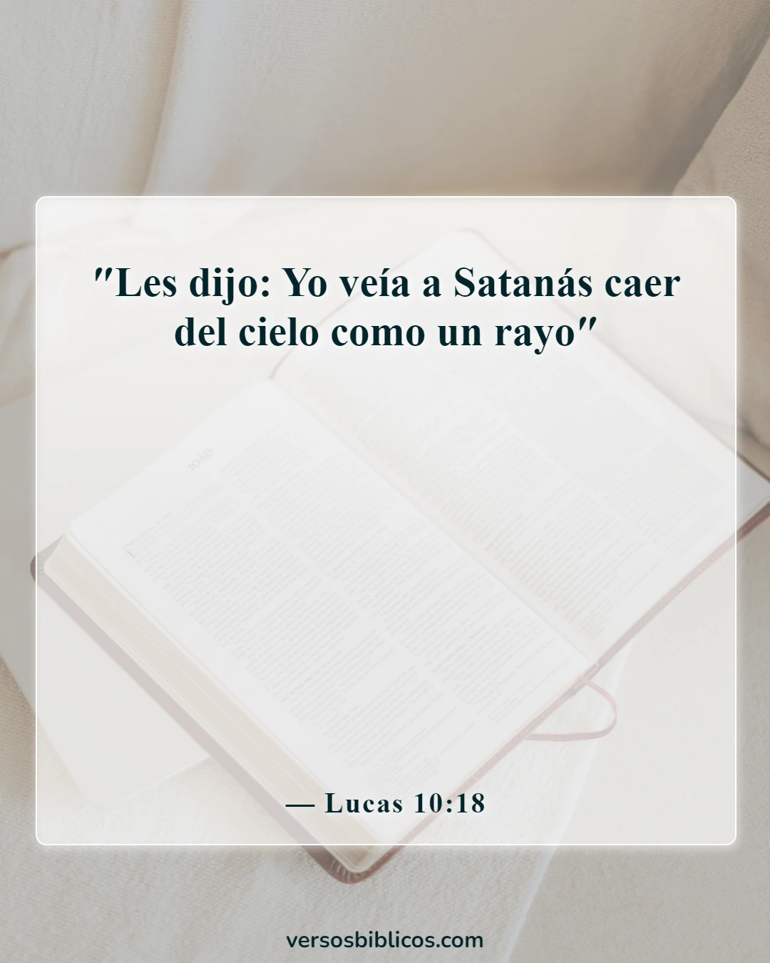 Versículos de la Biblia sobre el otoño (Lucas 10:18)