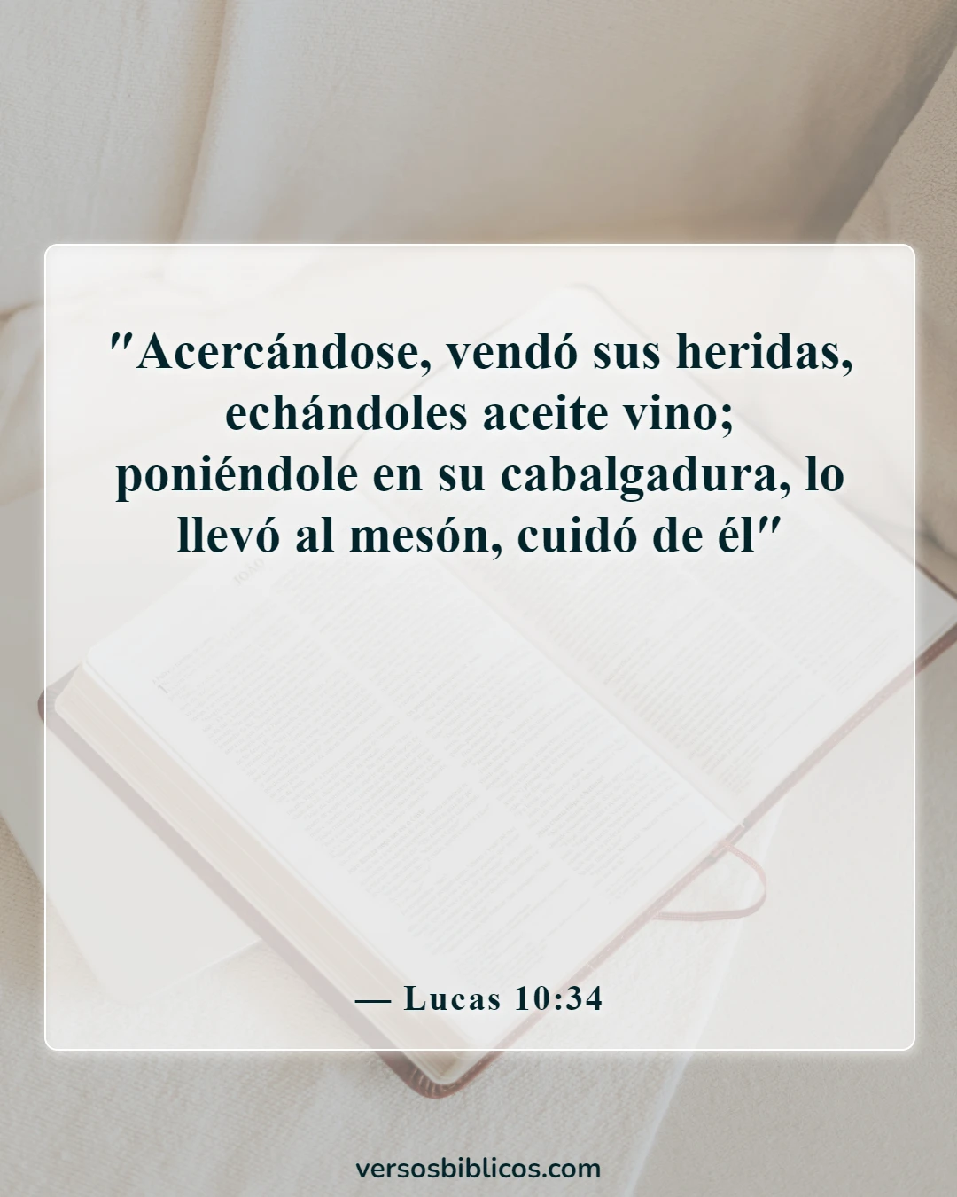Versículos de la Biblia sobre la marihuana (Lucas 10:34)