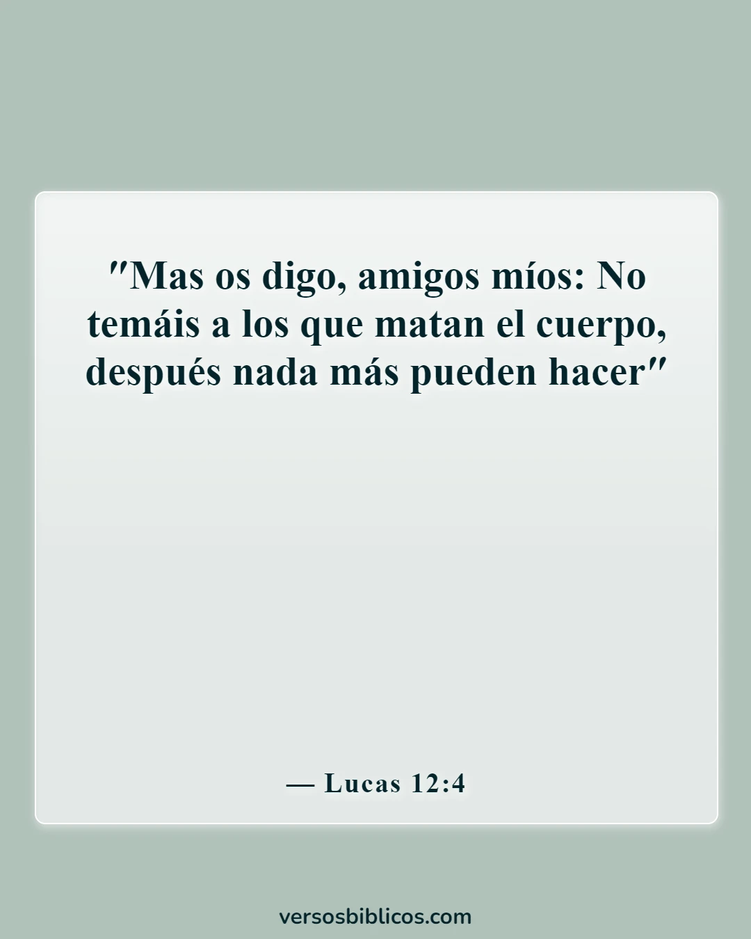 Versículos de la Biblia sobre la amistad con Jesús (Lucas 12:4)