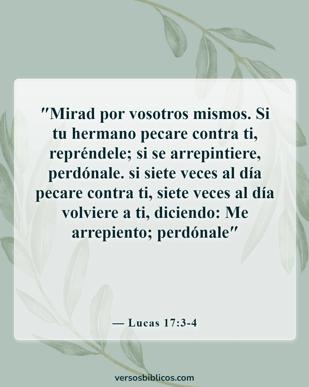 Versículos de la Biblia sobre los conflictos (Lucas 17:3-4)