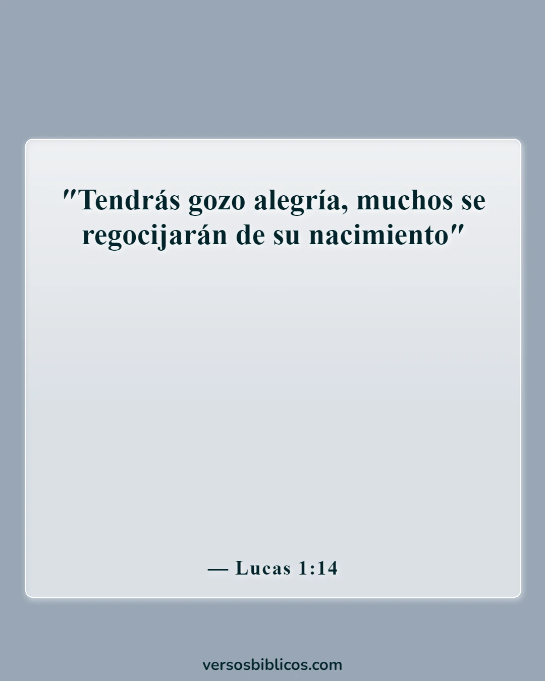 Los versículos de la Biblia sobre los hijos son una bendición del Señor (Lucas 1:14)