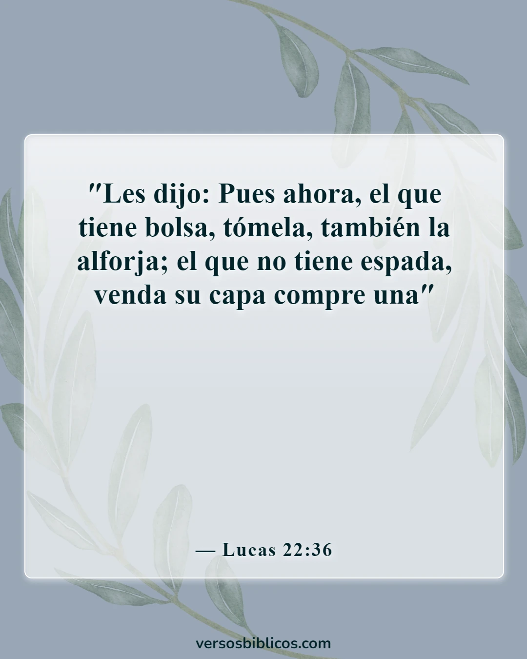 Versículos de la Biblia sobre contraatacar (Lucas 22:36)