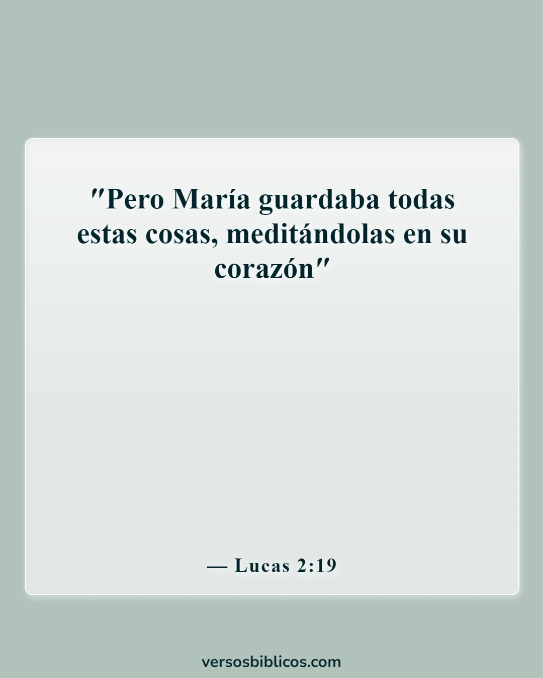 Versículos de la Biblia sobre la Navidad (Lucas 2:19)