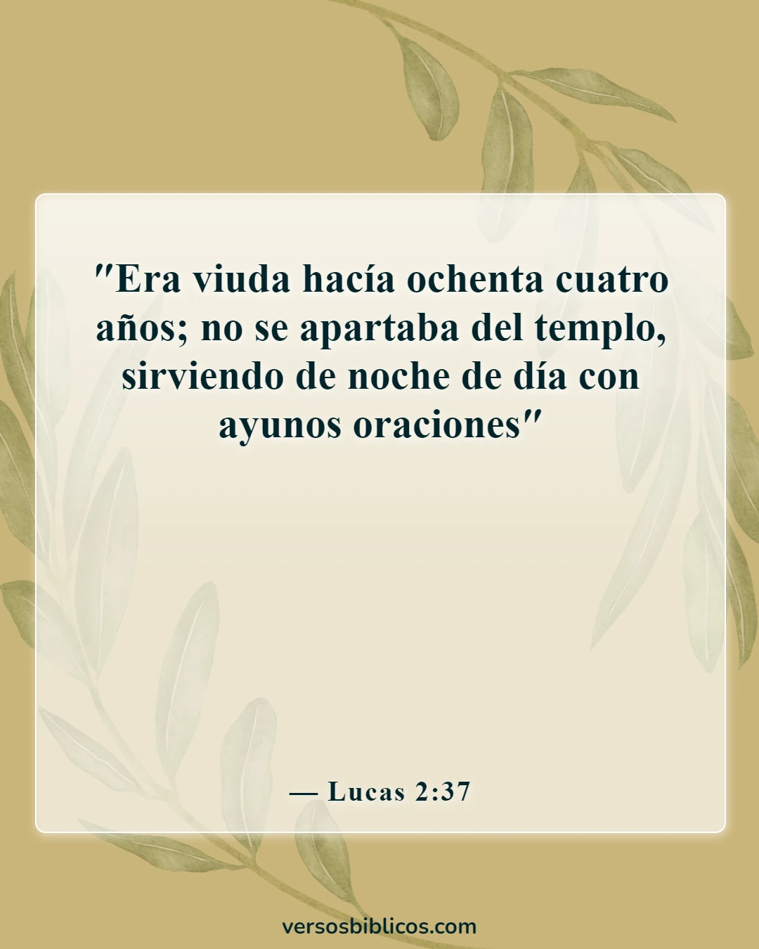 Versículos de la Biblia sobre el ayuno (Lucas 2:37)