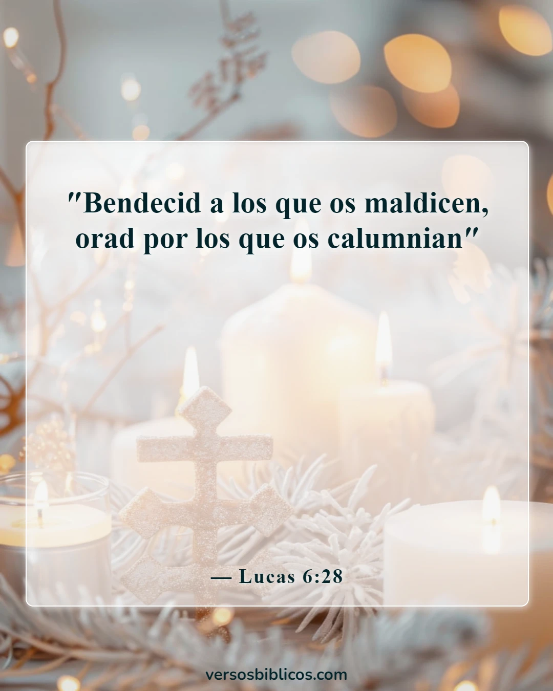 Versículos de la Biblia sobre no defenderse (Lucas 6:28)