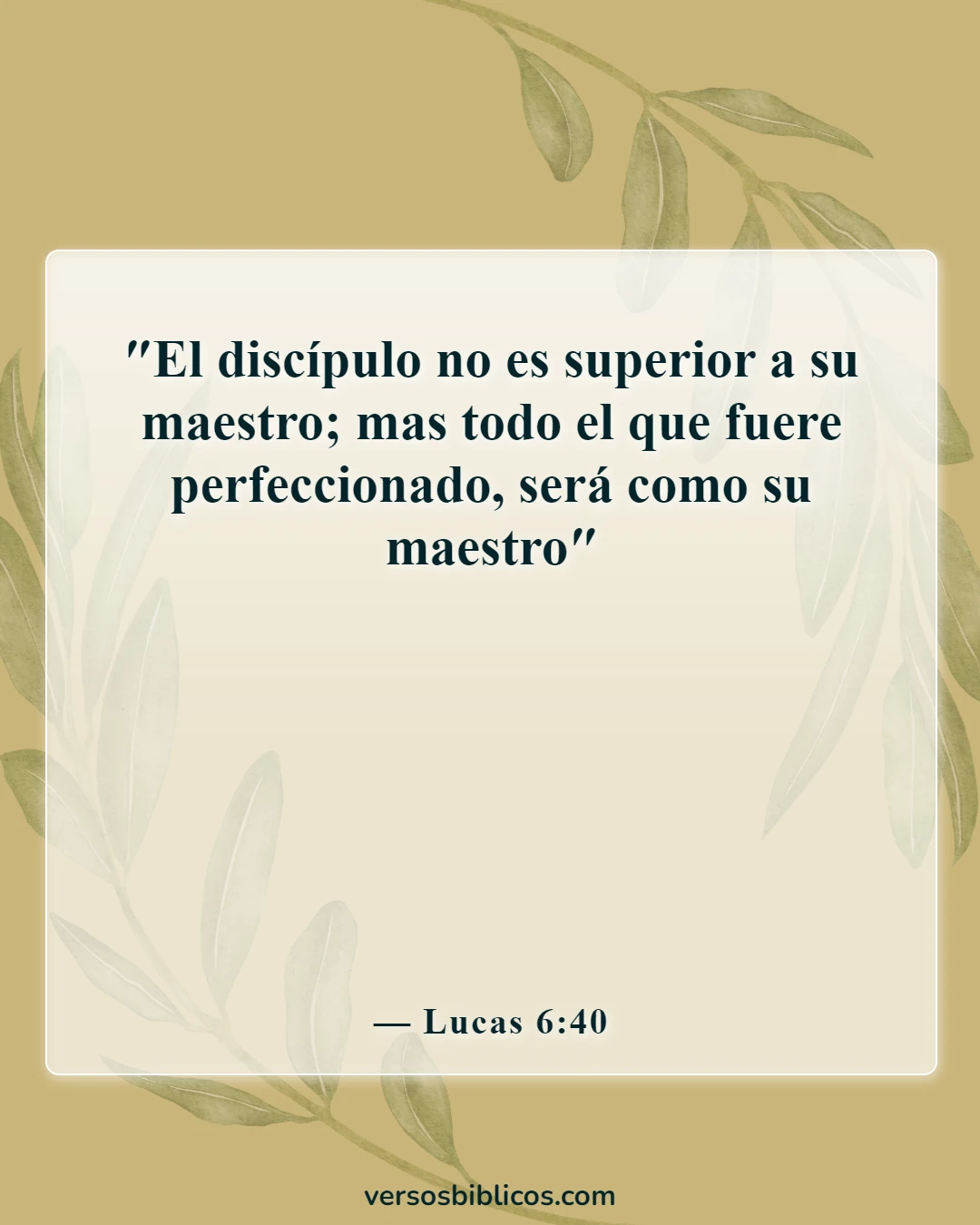 Versículos de la Biblia sobre la enseñanza a los niños (Lucas 6:40)