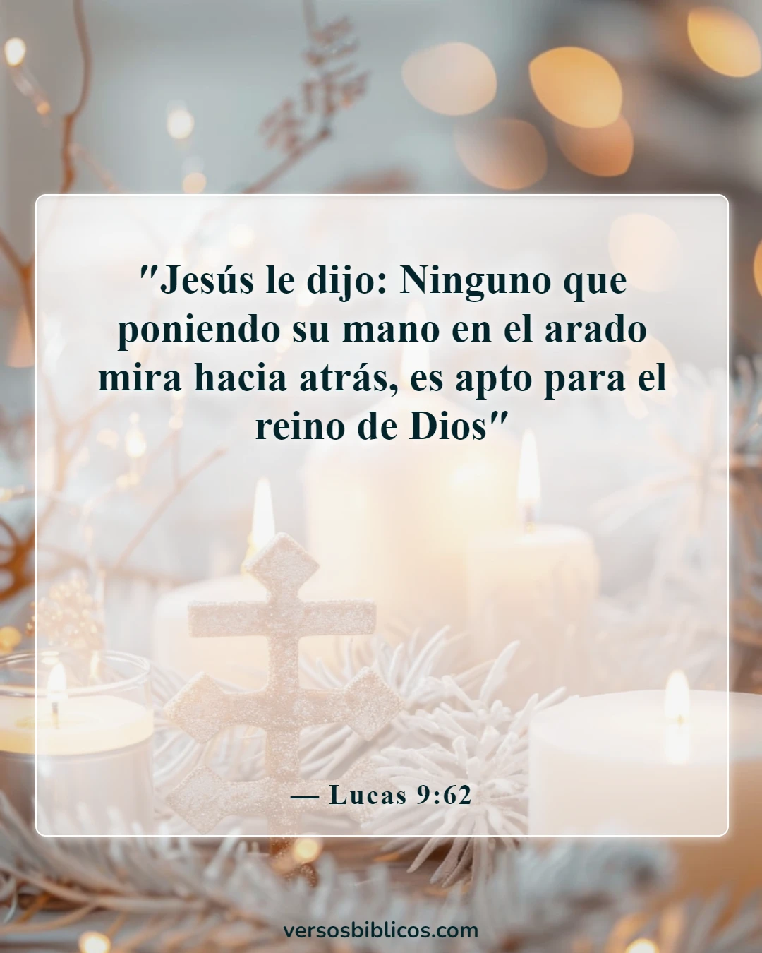 Versículos de la Biblia sobre olvidar el pasado (Lucas 9:62)