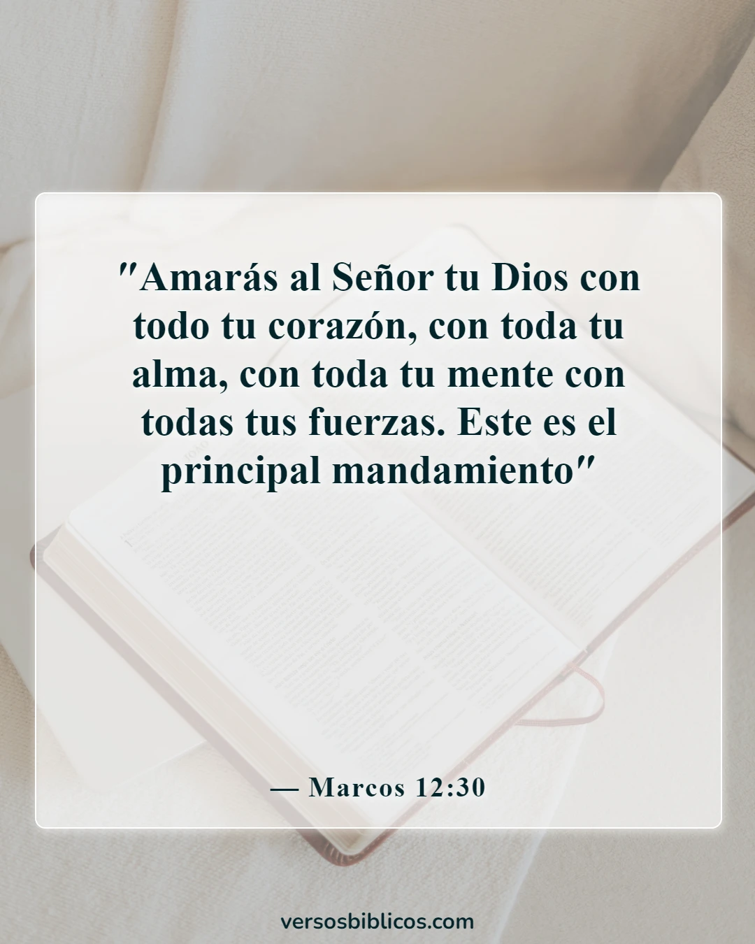 Versículos de la Biblia sobre Jesús (Marcos 12:30)