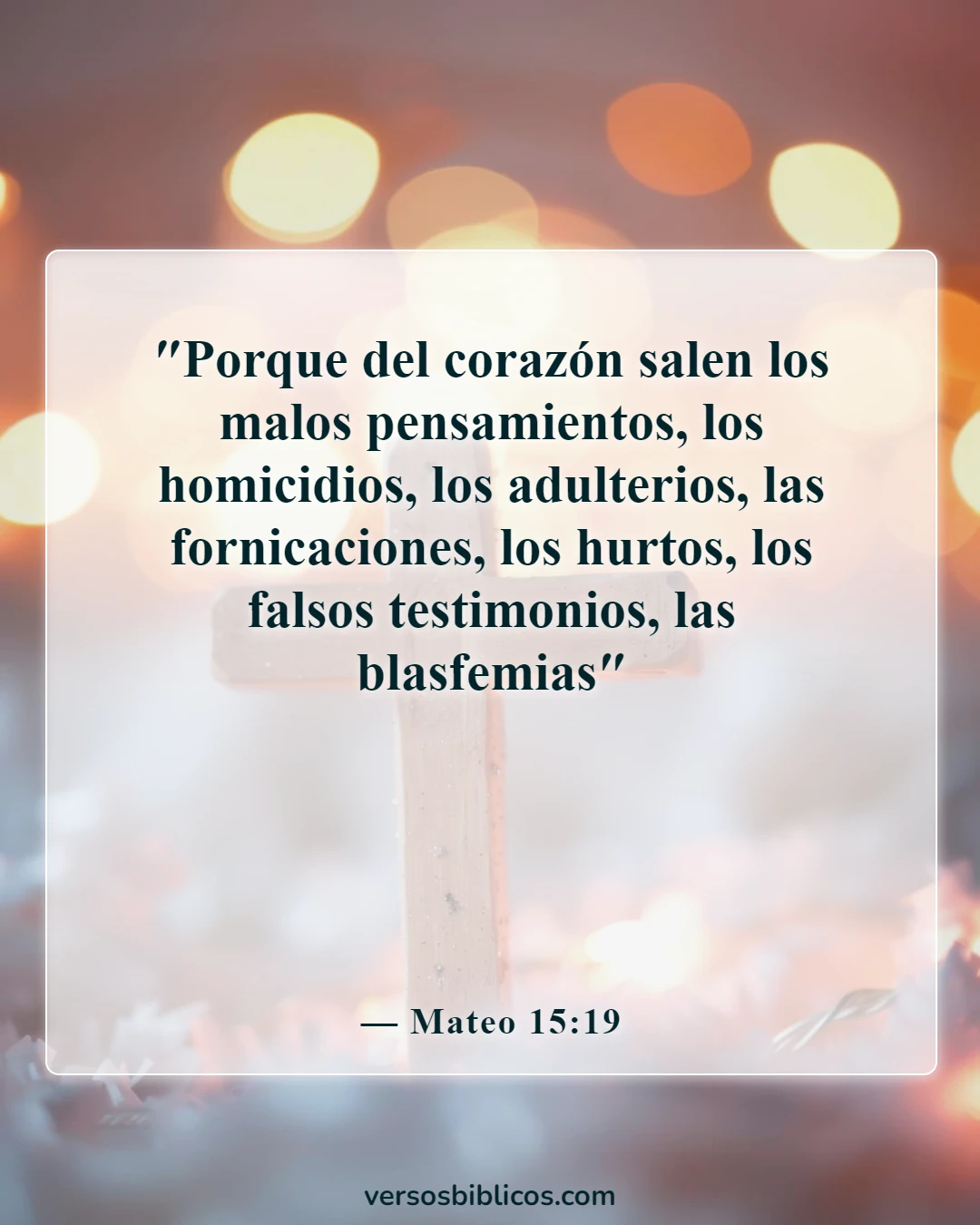 Versículos de la Biblia sobre el prostituto (Mateo 15:19)
